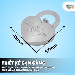 Đồ chơi mở khoá trí tuệ – Ổ Khóa Tình Yêu Kim Loại PUZZ Giải Đố Thông Minh
