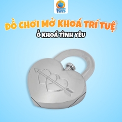 Đồ chơi mở khoá trí tuệ – Ổ Khóa Tình Yêu Kim Loại PUZZ Giải Đố Thông Minh