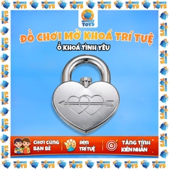Đồ chơi mở khoá trí tuệ – Ổ Khóa Tình Yêu Kim Loại PUZZ Giải Đố Thông Minh
