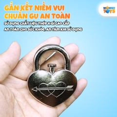 Đồ chơi mở khoá trí tuệ – Ổ Khóa Tình Yêu Kim Loại PUZZ Giải Đố Thông Minh