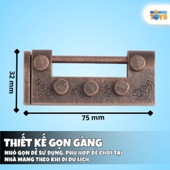 Đồ Chơi Mở Khóa Trí Tuệ - Khóa Thông Minh Thử Thách IQ tháo gỡ và lắp ráp sáng tạo bằng gỗ