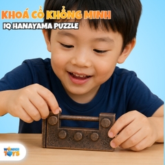 Đồ Chơi Mở Khóa Trí Tuệ - Khóa Thông Minh Thử Thách IQ tháo gỡ và lắp ráp sáng tạo bằng gỗ