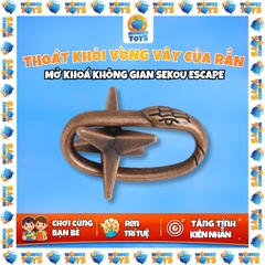 Đồ Chơi Trí Tuệ Giải Đố IQ Khóa Kim Loại - Đồ Chơi Mở Khóa Không Gian Thoát Khỏi Vòng Vây Rắn