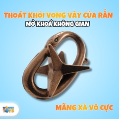 Đồ Chơi Trí Tuệ Giải Đố IQ Khóa Kim Loại - Đồ Chơi Mở Khóa Không Gian Thoát Khỏi Vòng Vây Rắn