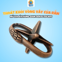 Đồ Chơi Trí Tuệ Giải Đố IQ Khóa Kim Loại - Đồ Chơi Mở Khóa Không Gian Thoát Khỏi Vòng Vây Rắn