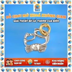 Bộ Puzzle Kim Loại 3D Giải Đố Trí Tuệ - Đồ Chơi IQ Thử Thách Tư Duy Cho Trẻ Em