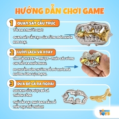 Bộ Puzzle Kim Loại 3D Giải Đố Trí Tuệ - Đồ Chơi IQ Thử Thách Tư Duy Cho Trẻ Em