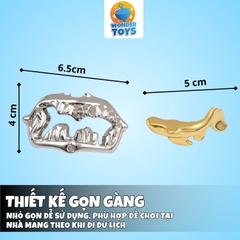 Bộ Puzzle Kim Loại 3D Giải Đố Trí Tuệ - Đồ Chơi IQ Thử Thách Tư Duy Cho Trẻ Em