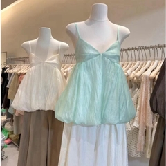 HUMFASHION Áo Bí Nữ Màu Xanh Tiffany Thiết Kế Dáng Dài Phong Cách Thời Trang Hiện Đại