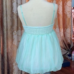 HUMFASHION Áo Bí Nữ Màu Xanh Tiffany Thiết Kế Dáng Dài Phong Cách Thời Trang Hiện Đại