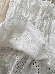 Áo nữ hotrend 2 dây babydoll nhún ngực chất vãi boi thiêu có chân ren