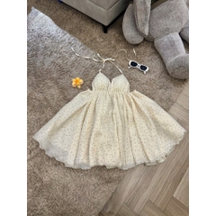 Set áo cúp ngực chấm bi nhẹ nhàng, nàng thơ đi chụp ảnh đi chơi đi biển
