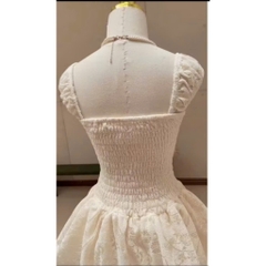 Váy nữ thêu ren hoa nàng thơ sang chảnh, váy babydoll phong cách hàn quốc kèm quần bảo hộ