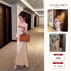 Set váy lụa 2 dây phối ren ngực sang chảnh đi tiệc đi chơi, áo lụa cao cấp phối váy đuôi cá xinh xắn