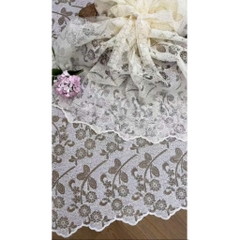 Váy ren hoa chiết eo bồng xoè, váy nữ tiểu thư nhẹ nhàng phong cách Hàn quốc kèm quần bảo hộ