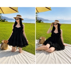 Váy nữ bồng xoè đi biển đi chơi mùa hè siêu xinh, váy công chúa sang chảnh tiểu thư