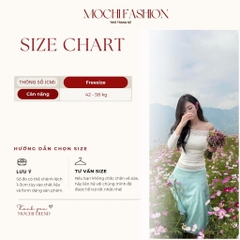 {Deal mở bán VC 50K} Set bộ nữ Áo trễ vai phối ren mix chân váy xanh tiffany nhẹ nhàng, tôn dáng Mochi Trend BST mới