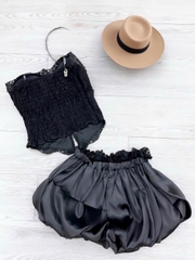 Sét đồ nữ hot trend áo bra cúp ren phối ren chỉ đính ngọc mix quần bí