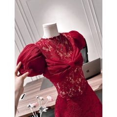 Váy ren nữ hot trend Tết 2026, đầm ren sang trọng cao cấp