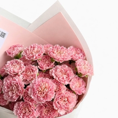 Bó Hoa Cẩm Chướng Hồng Bọc Giấy Trắng | Quà Tặng 20/10 Cho Mẹ · Cô Giáo · Bạn Bè · Đồng Nghiệp [HCM Only]