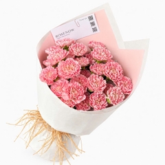 Bó Hoa Cẩm Chướng Hồng Bọc Giấy Trắng | Quà Tặng 20/10 Cho Mẹ · Cô Giáo · Bạn Bè · Đồng Nghiệp [HCM Only]