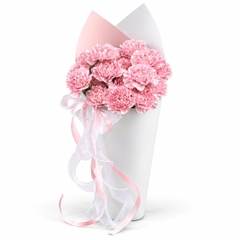 Bó Hoa Cẩm Chướng Hồng Dạng Ốc Quế | Quà Tặng 20/10 Cho Mẹ · Cô Giáo · Bạn Bè · Đồng Nghiệp [HCM Only]