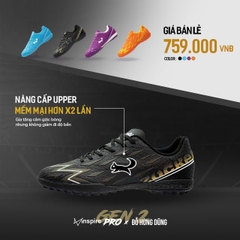 Giày Bóng Đá Zocker Inspire Pro Gen 2 BEFIT SPORT Các Màu Đệm Đế EVA Êm Ái, Upper Giữ Form Cực Tốt