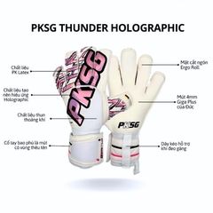 Găng Tay Thủ Môn PKSG Thunder siêu dính mặt mút Đức, găng bắt bóng chất lượng cao siêu bền vải thoáng khí