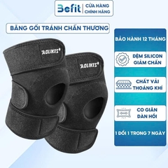 Băng gối thể thao GKVN BEFIT có đệm tránh chấn thương dây chằng khi đá bóng, gym, chạy bộ