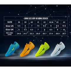 Giày Đá Bóng Chính Hãng Zocker Winner Energy BEFIT Chất Lượng Cao Cấp Phù Hợp Đá Tất Cả Mặt Sân
