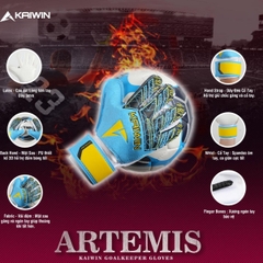 Găng tay thủ môn có xương chính hãng Kaiwin Artemis Giá Rẻ, Găng tay chụp bóng siêu dính chất lượng tốt