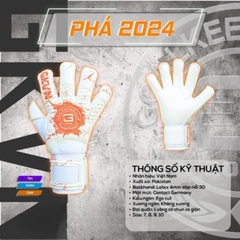 Găng thủ môn GKVN Phá siêu dính chất lượng cao, Găng bắt bóng cao cấp độ bền vượt trội, Găng chụp bóng chính hãng