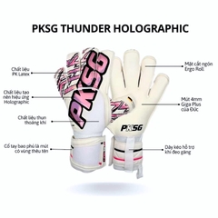 Găng Tay Thủ Môn PKSG Thunder siêu dính mặt mút Đức, găng bắt bóng chất lượng cao siêu bền vải thoáng khí
