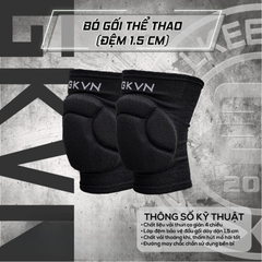Băng gối thể thao GKVN BEFIT có đệm tránh chấn thương dây chằng khi đá bóng, gym, chạy bộ