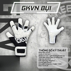 Găng tay thủ môn GKVN Bụi chính hãng, găng bắt bóng chất lượng cao độ dính tốt bắt mặt sân nhân tạo, tự nhiên