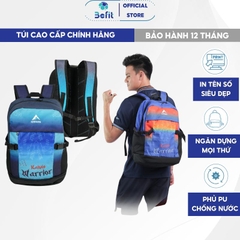 Balo Thể Thao In Tên Số Theo Yêu Cầu Kaiwin Warrior, Balo Bóng Đá Có Ngăn Đựng Laptop, Ngăn Đựng Giày Riêng