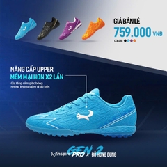 Giày Bóng Đá Zocker Inspire Pro Gen 2 BEFIT SPORT Các Màu Đệm Đế EVA Êm Ái, Upper Giữ Form Cực Tốt