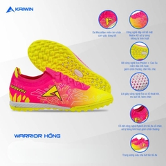 Giày đá bóng Warrior TF sần cỏ nhân tạo chính hãng chất lượng cao, Giày đá bóng cao cấp, siêu nhẹ