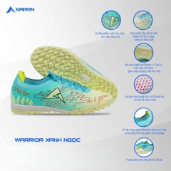 Giày đá bóng Warrior TF sần cỏ nhân tạo chính hãng chất lượng cao, Giày đá bóng cao cấp, siêu nhẹ