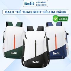 Balo Thể Thao BEFIT Chính Hãng Đa Năng Sử Dụng Cầu Lông, Pickleball, Bóng Đá Balo Chống Thấm Nước Chống Mài Mòn BLB01