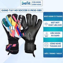 Găng Tay Thủ Môn HO SOCCERX PKSG GB5 siêu dính mặt mút Đức, găng bắt bóng chất lượng cao siêu bền vải thoáng khí