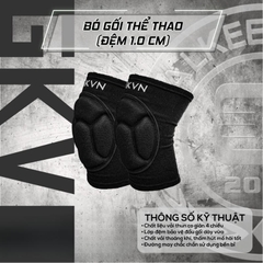 Băng gối thể thao GKVN BEFIT có đệm tránh chấn thương dây chằng khi đá bóng, gym, chạy bộ
