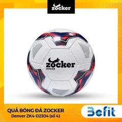 Quả Bóng Đá Zocker Denver Chính Hãng, Da PU Cao Cấp Tiêu Chuẩn Thi Đấu Chơi Sân Bóng Nhân Tạo, Bê Tông, Tự nhiên