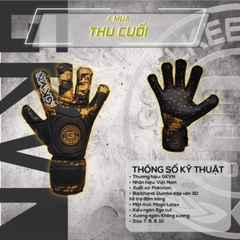 Găng tay thủ môn GKVN 4 mùa chính hãng siêu dính, Găng bắt bóng chất lượng cao siêu bền