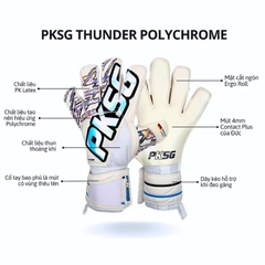 Găng Tay Thủ Môn PKSG Thunder siêu dính mặt mút Đức, găng bắt bóng chất lượng cao siêu bền vải thoáng khí