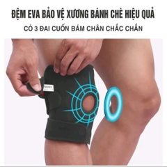 Băng gối thể thao Aolikes BEFIT có đệm tránh chấn thương dây chằng khi chơi pickleball, đá bóng, gym, chạy bộ