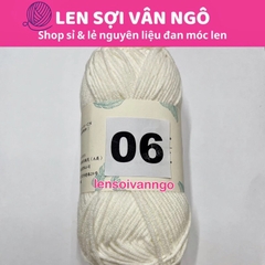 Len Susan 4 đan móc áo, khăn, thú bông, mũ... (cuộn 50gr) (26284)