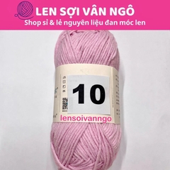 Len Susan 4 đan móc áo, khăn, thú bông, mũ... (cuộn 50gr) (26284)