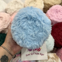 Len lông thỏ siêu mượt đan/móc thú bông, khăn, mũ (cuộn 100gr) (26299)