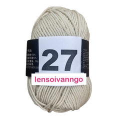 Len Milk Cotton 50gr (mác đen) (26276)